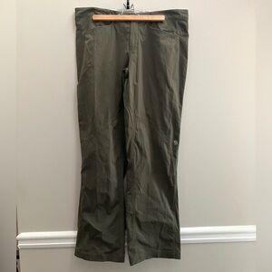Mountain Hardwear Sajama Pants Women's Size 14 Olive Green Outdoor Hiking